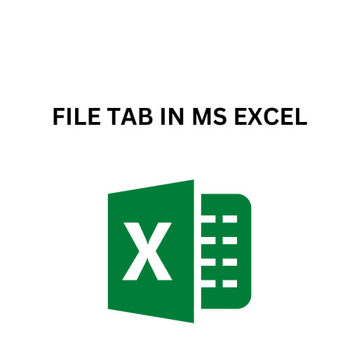 43.FILE TAB IN MS EXCEL